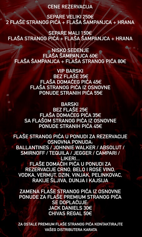 klub kabinet rezervacije docek nove godine