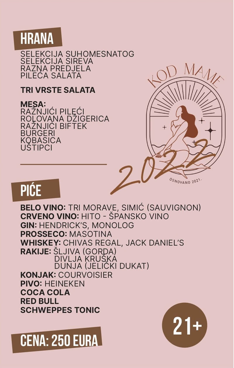 kod mame hrana i pice