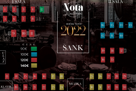restoran nota mapa sedenja docek nove godine 2022