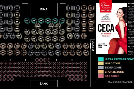 pjevic zlatibor mapa sedenja 2026
