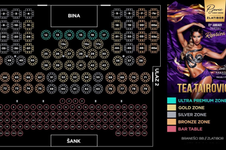 pjevic zlatibor repriza mapa sedenja 2026