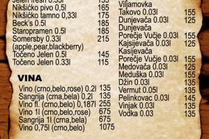 kafana tajna cenovnik 2