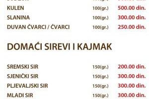 stara kafana jelovnik cenovnik menu 1