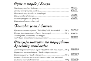 retsoran stari grad beograd meni 2